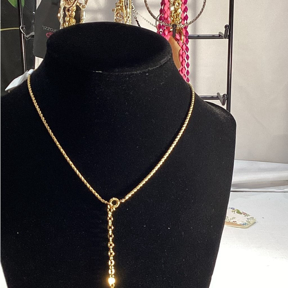 Christian Dior Vintage Enamel& Crystals Gold Plated 18in Necklace With COA - Picture 4 of 9